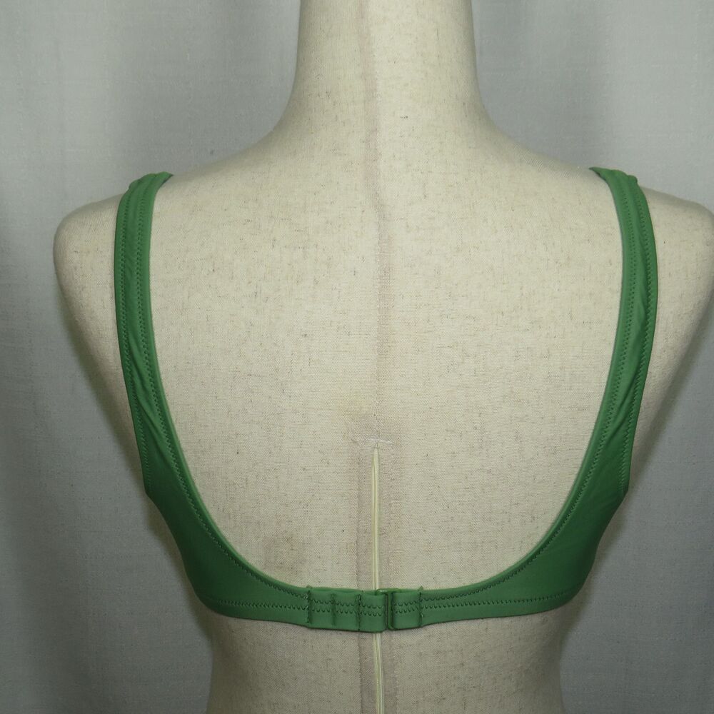 J. Crew Heritage Low Scoop Neck Bikini Swim Top In Green Size Small - Picture 7 of 10